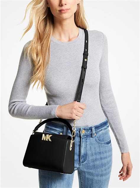 michael kors karlie small leather crossbody bag|michael kors pebbled leather handbags.